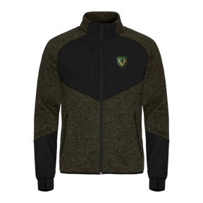 Hirsch Kultjacke Softshell-Fleece - Dunkelgrün