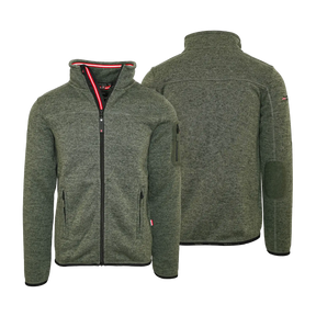 Dunkelgrüne Hoamatkult Fleece Weste