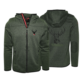 Österreich / Hirsch Kultjacke - Dunkelgrün