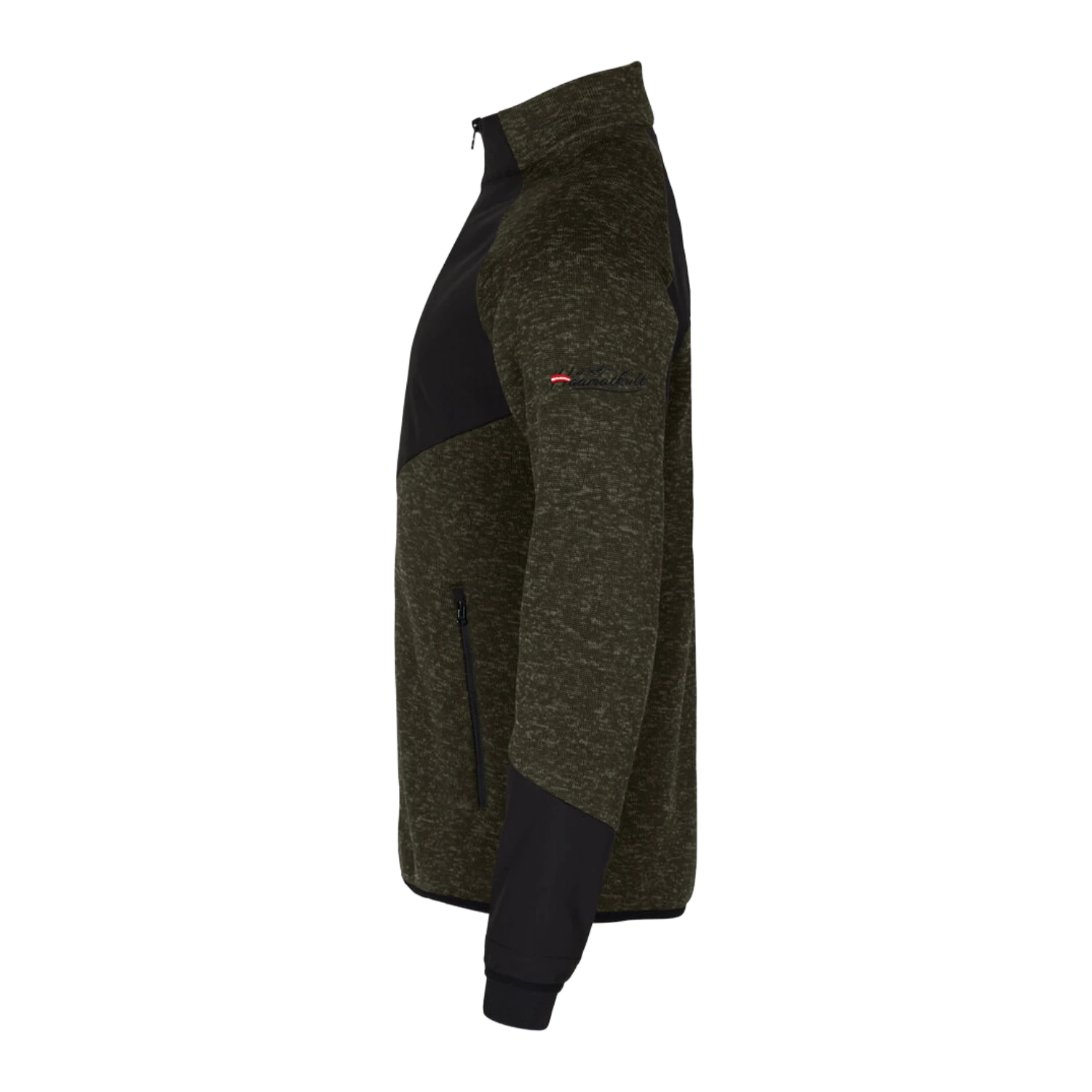 Hirsch Kultjacke Softshell-Fleece - Dunkelgrün
