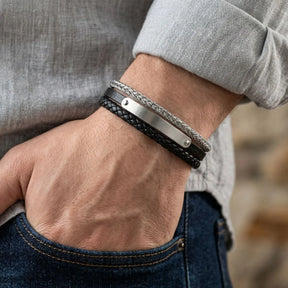 Echtleder Armband Mit Edelstahl Elementen 083bcbe5 84b8 49fc Aa53 685cfc582fa3