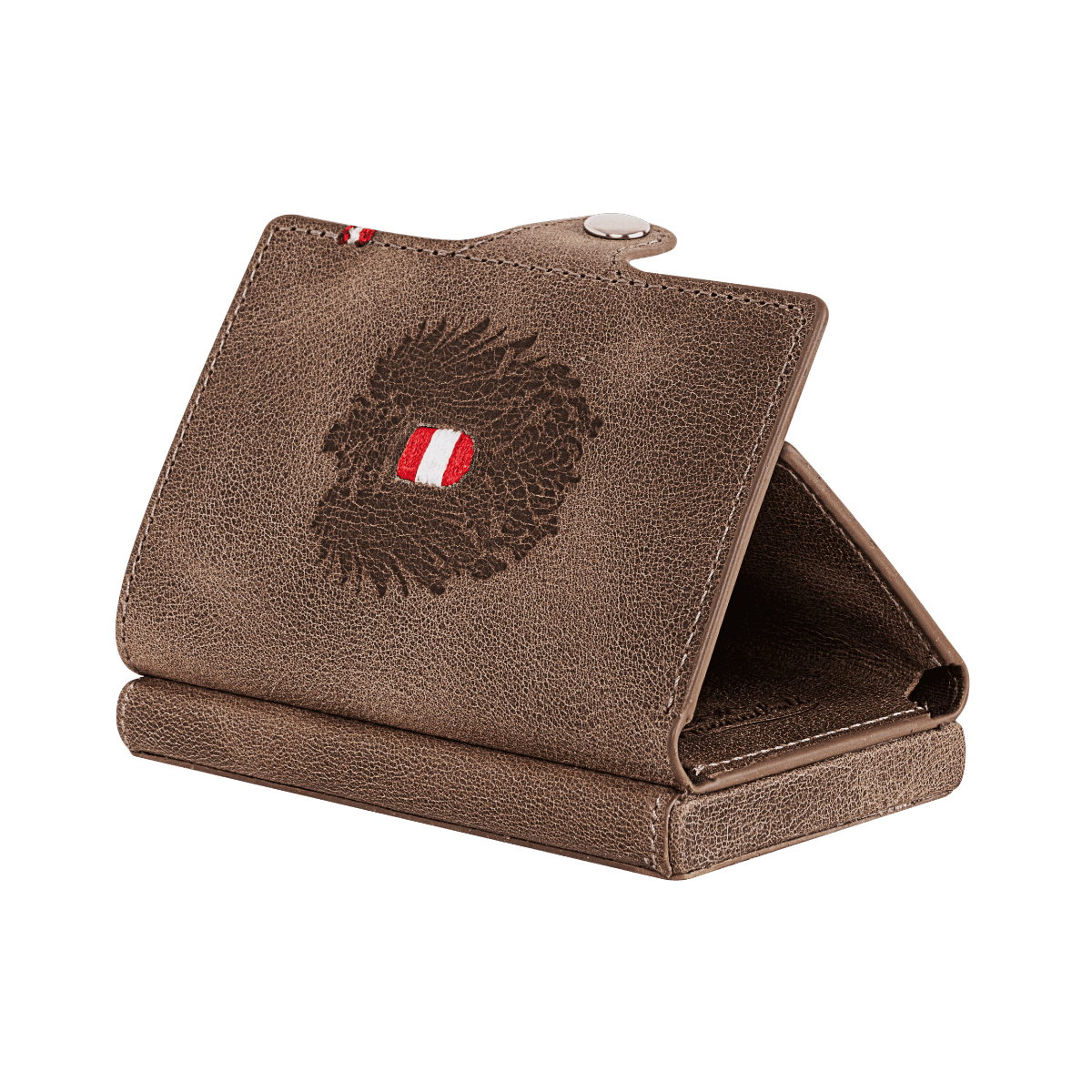 Adler Smart Wallet Trifold mit Karten-Pop-Up Funktion aus Echtleder