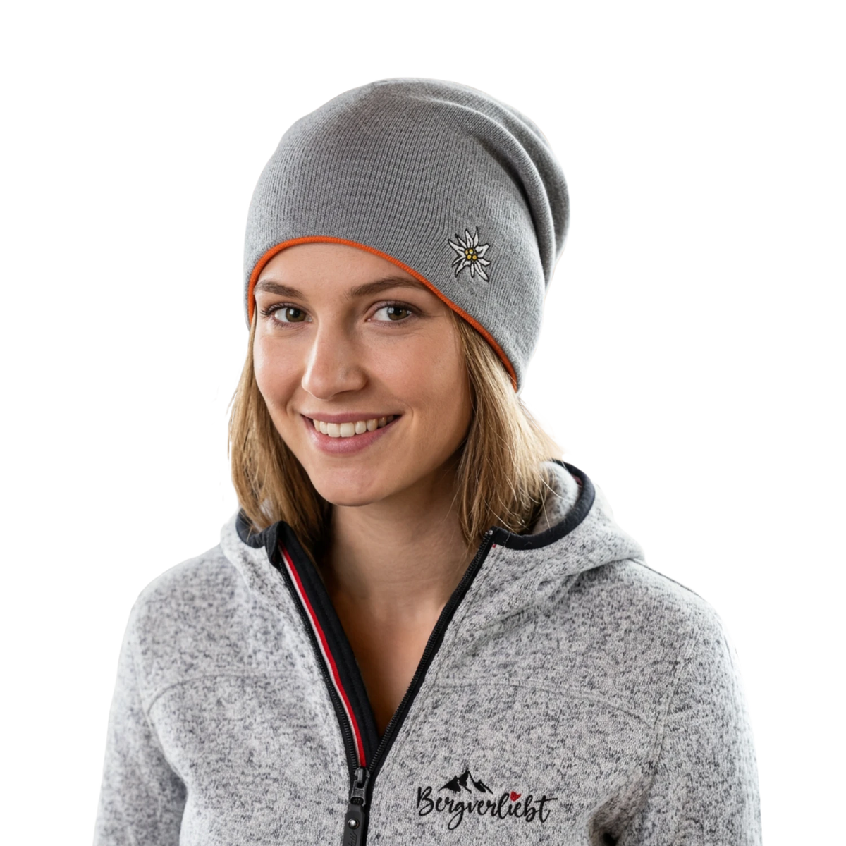 Edelweiß Mütze grau #Farbe_Grau