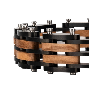 Elegantes Holzarmband Edelstahl