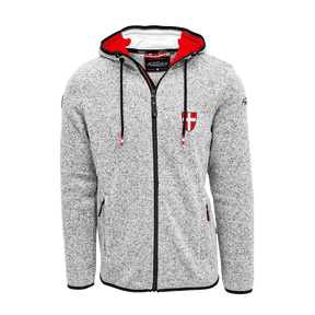 Fleece Strickjacke Wien Stickerei