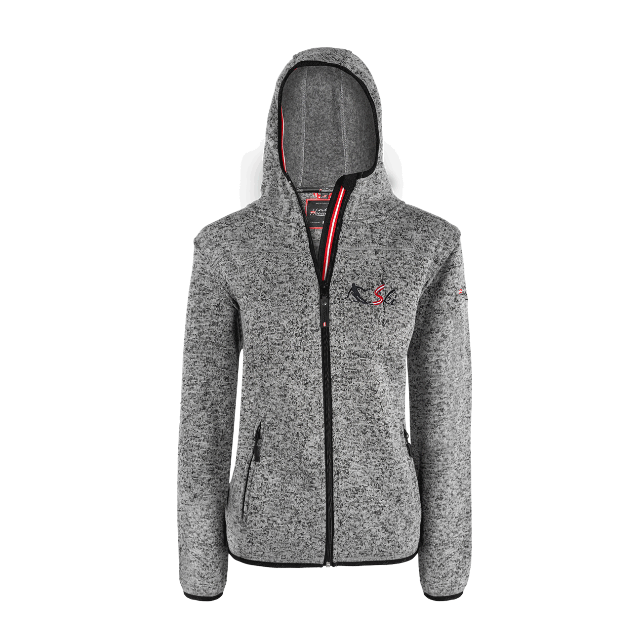 Kultjacke mit Kapuze - Skifahrer