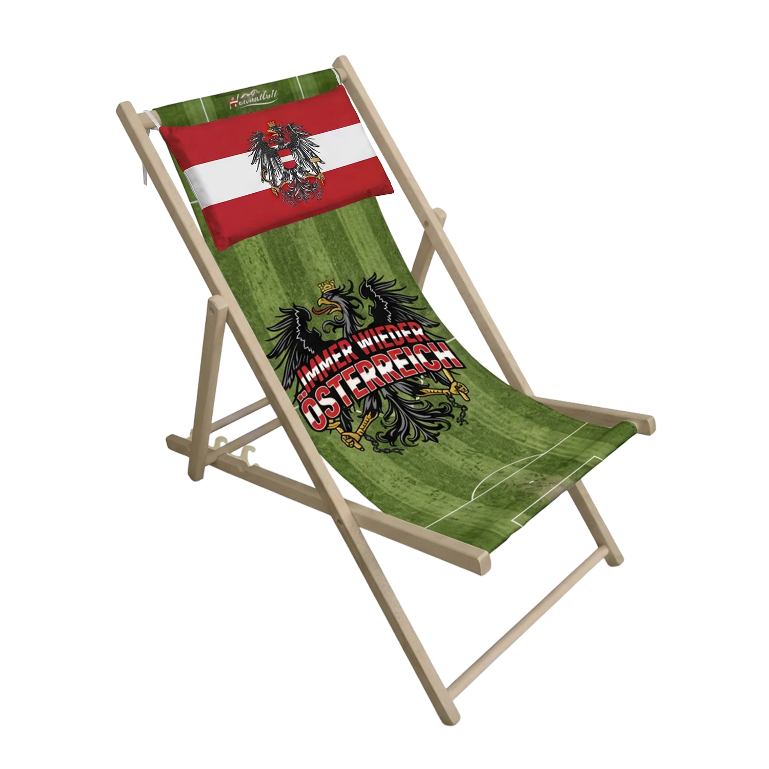 Österreich Fußball Liegestuhl - Grün