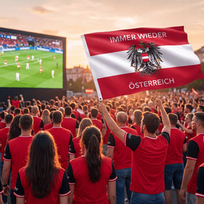 Fußball WM Österreich Fahne