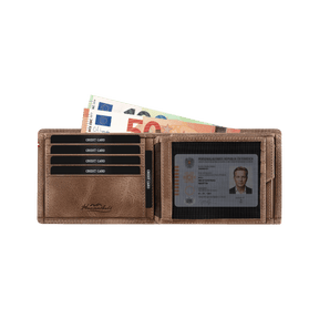Österreich Adler Geldtasche - Leder Braun