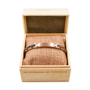 Geschenkbox Holzarmband Rose Naturholz