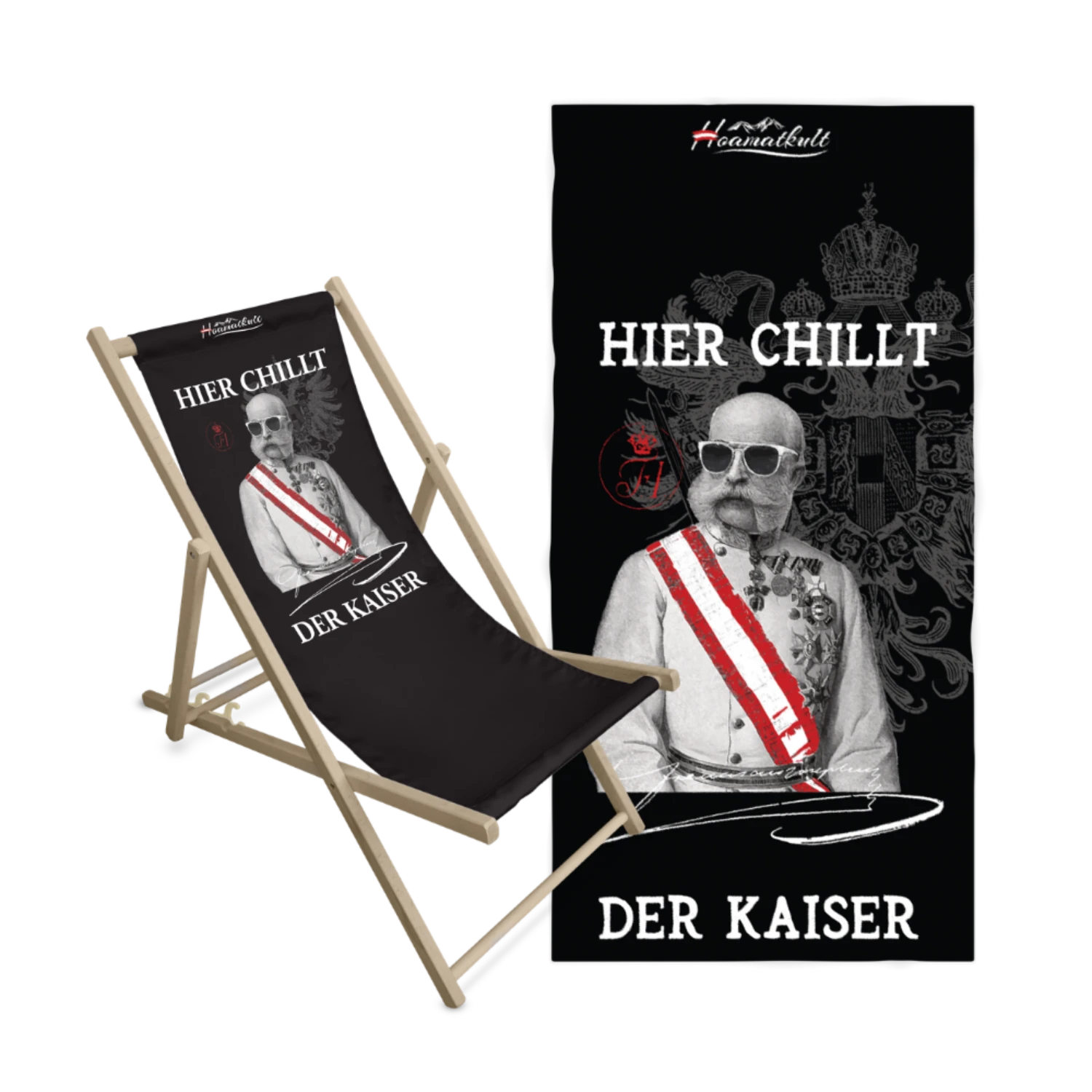 Geschenkpaket Kaiser Liegestuhl Badetuch