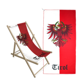 Geschenkpaket Liegestuhl Badetuch Tirol