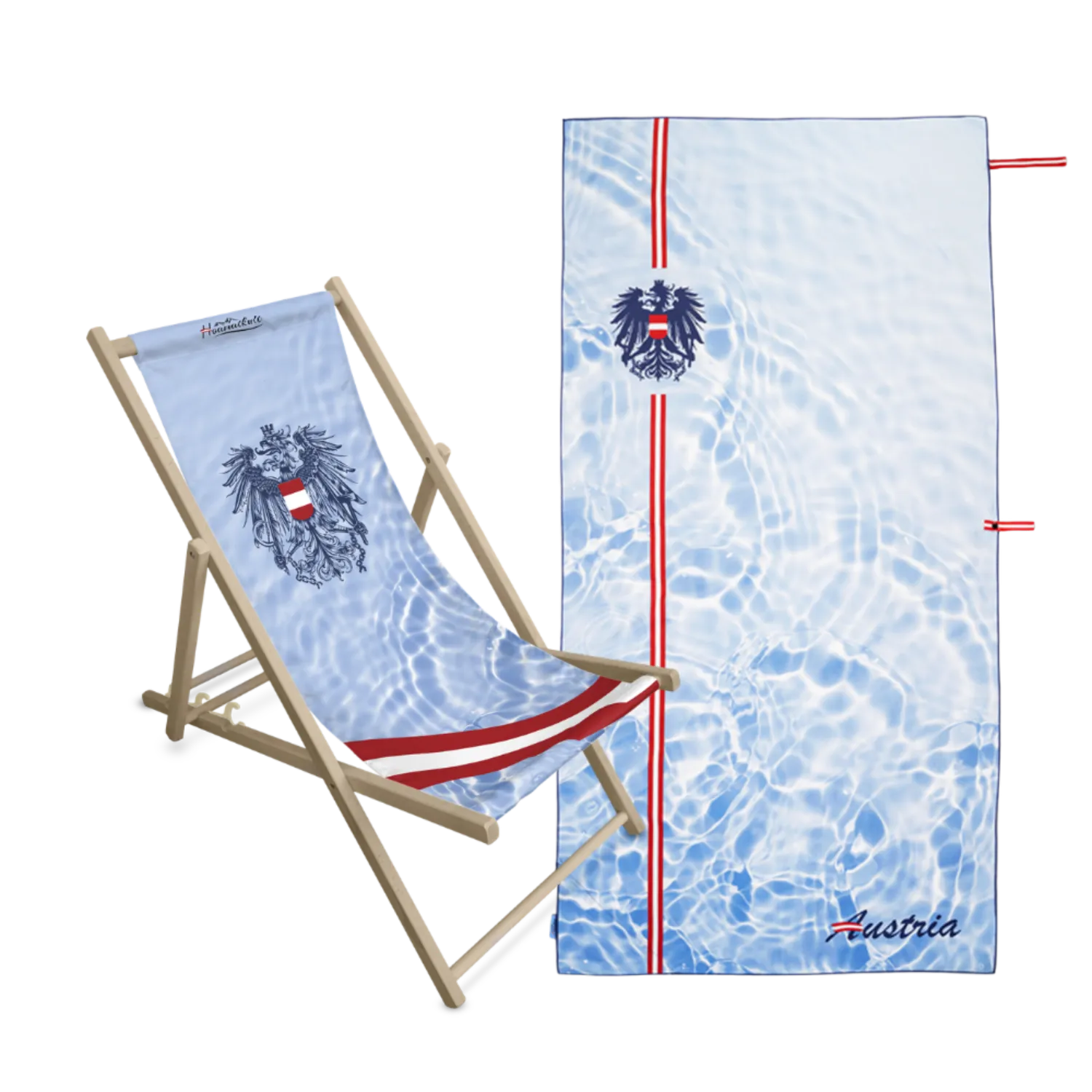 Geschenkpaket Liegestuhl Pool badetuch