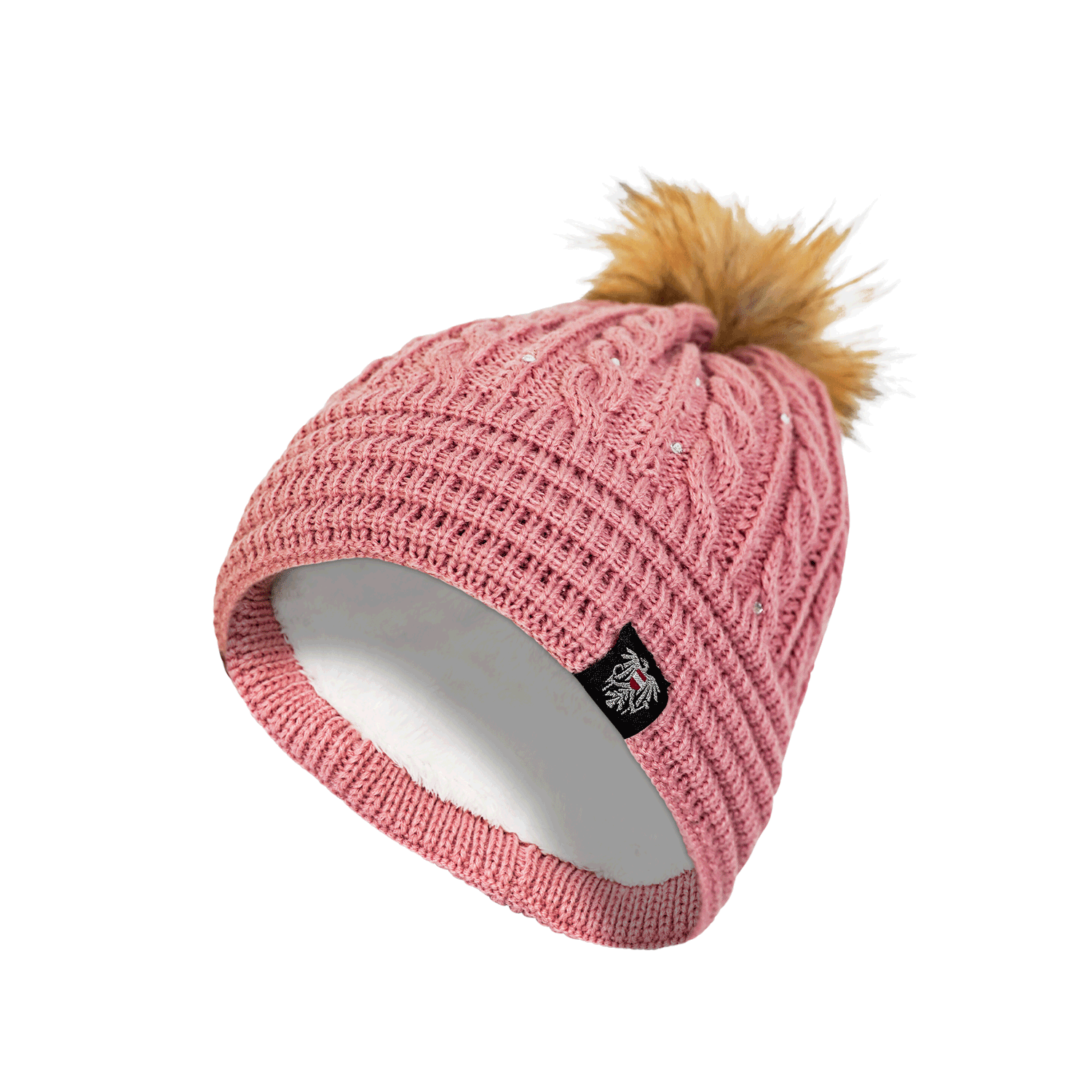 Glitzer Mütze rosa Österreich