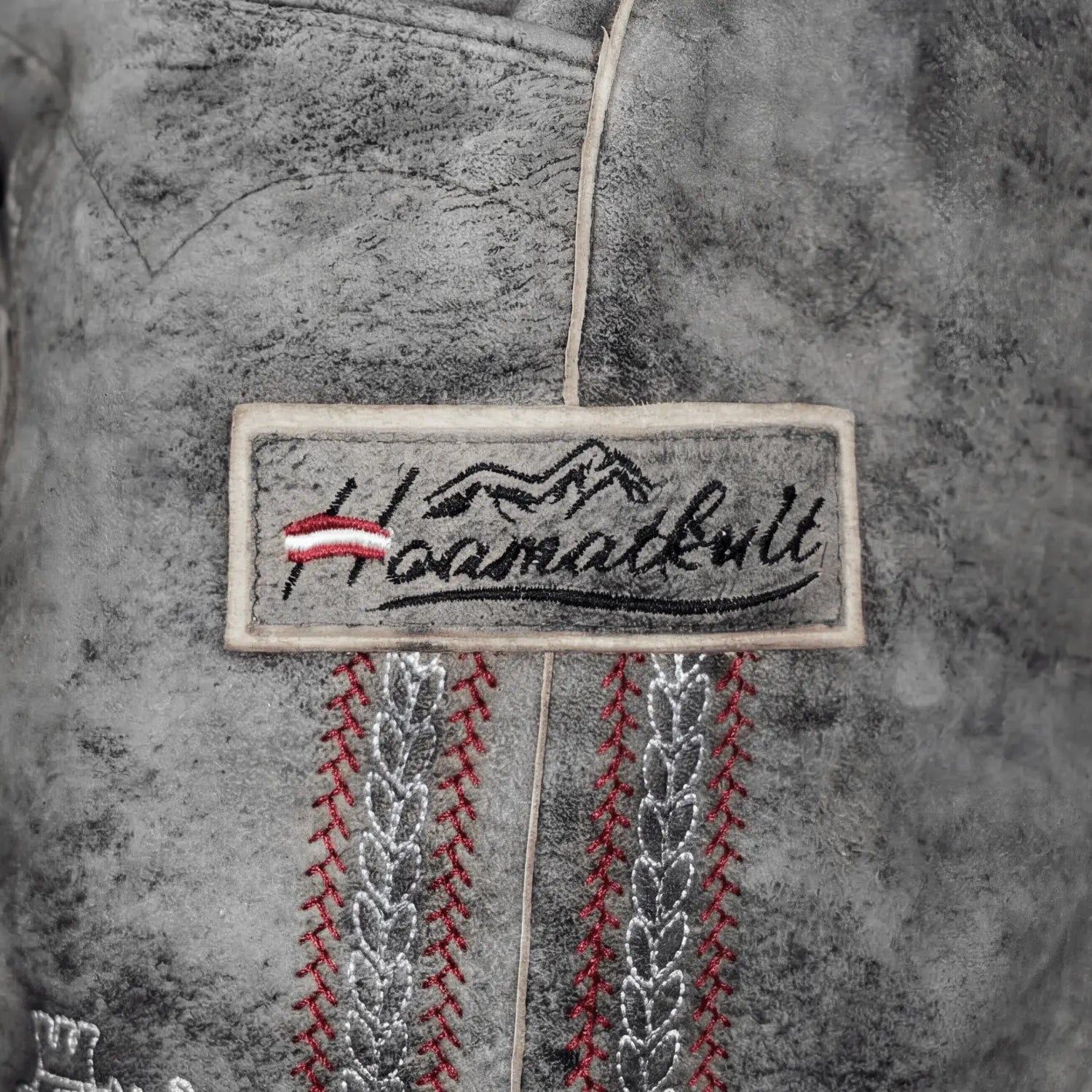 Graue Hoamatkult Lederhose Herren #Farbe_Vintage-Grau