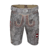 Graue Österreich Adler Lederhose Herren #Farbe_Vintage-Grau