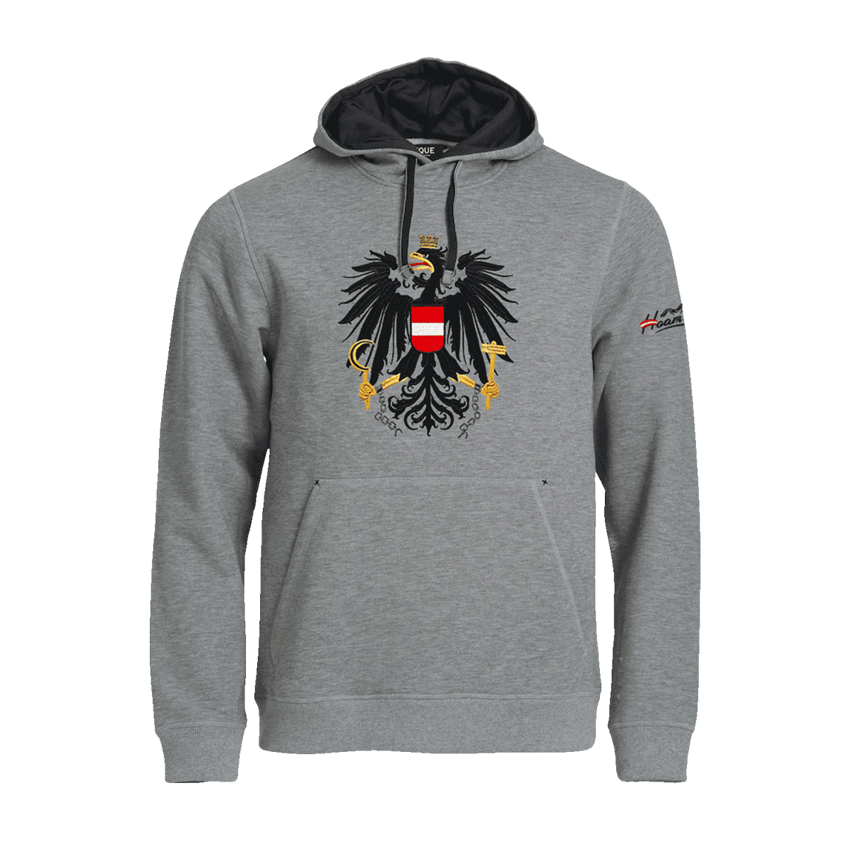 Grauer Österreich Pulli #Farbe_Grau