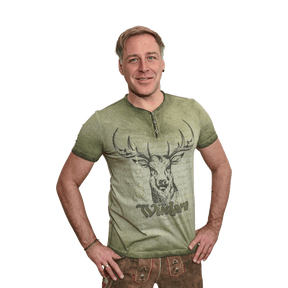Grünes Hirsch T-Shirt