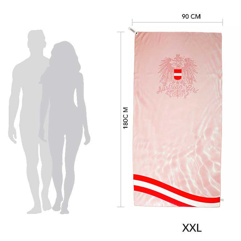 Pool rosa Badetuch - Mikrofaser XXL