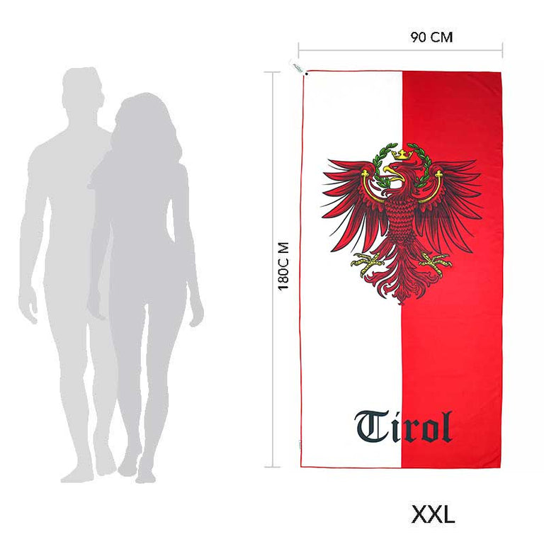 Tirol Adler Badetuch - Mikrofaser XXL