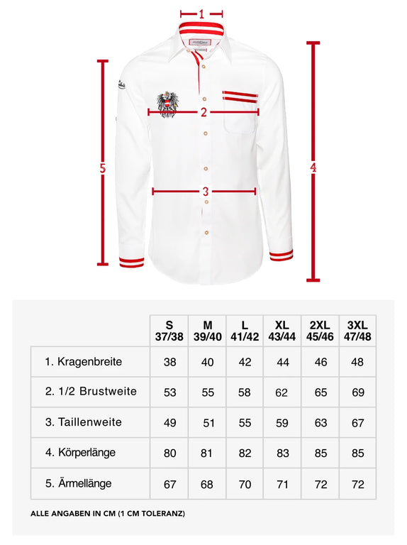 Kult Österreich Hemd - Weiss