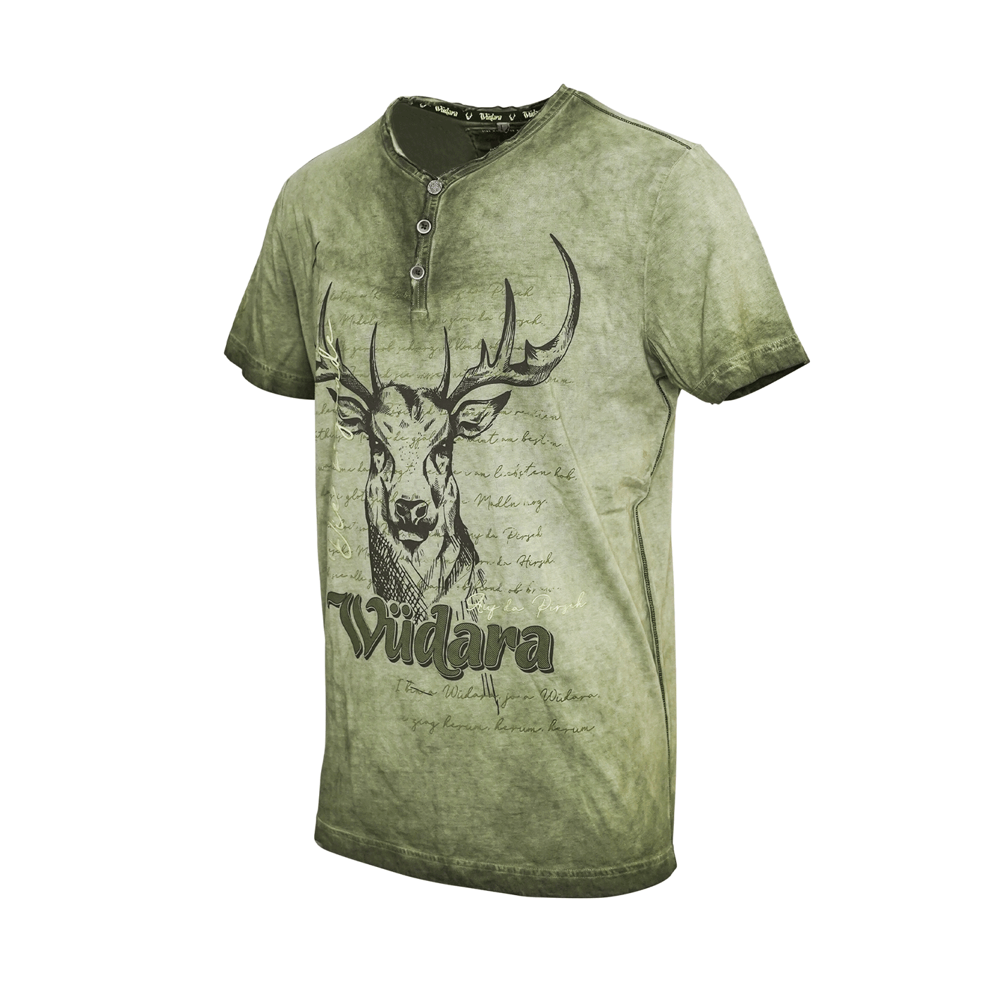 Grünes Herren Shirt Wüdara