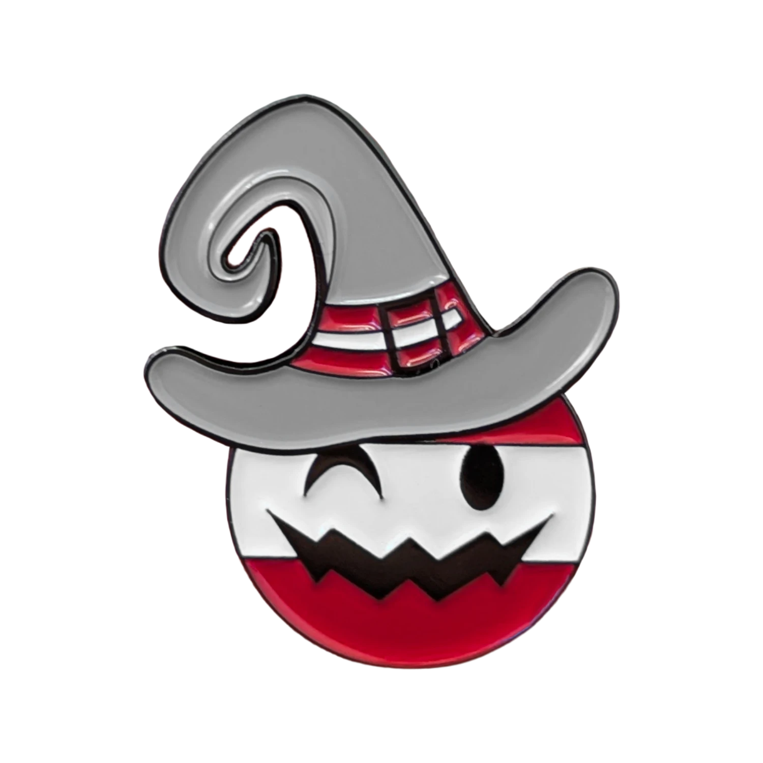 Halloween Anstecknadel Kult Smiley