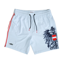 Hellblaue Österreich Adler Badehose #Farbe_Hellblau