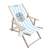 Hellblauer Österreich Adler Strandstuhl