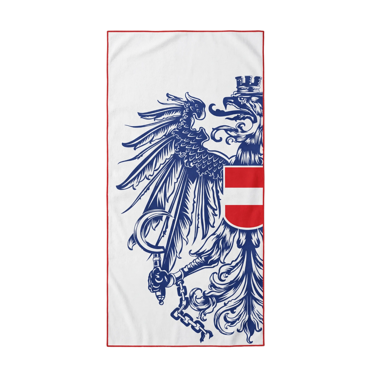 Hellblaues Badetuch Österreich Adler #Farbe_Hellblau