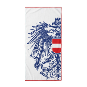 Mikrofaser Badetuch Österreich Adler - Hellblau