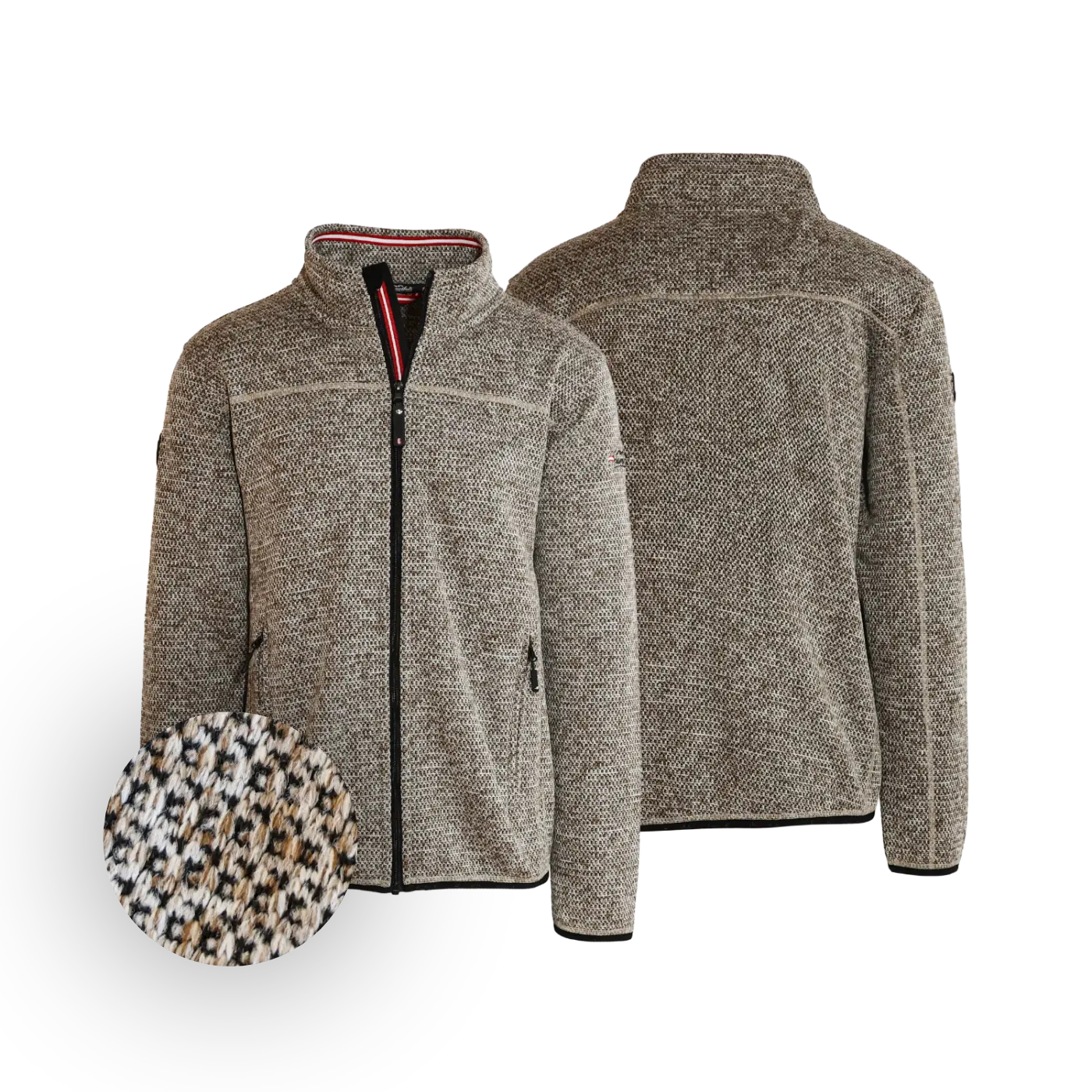 Hoamatkult Kultjacke ohne Kapuze - Strickoptik
