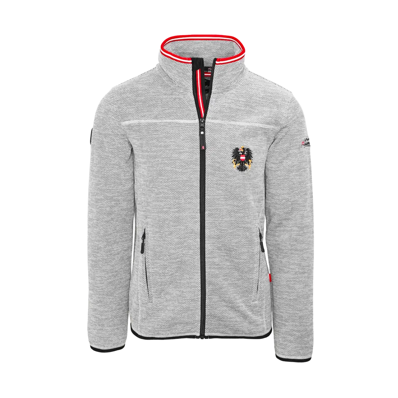 Österreich Adler Kultjacke ohne Kapuze - Dobby Fleece