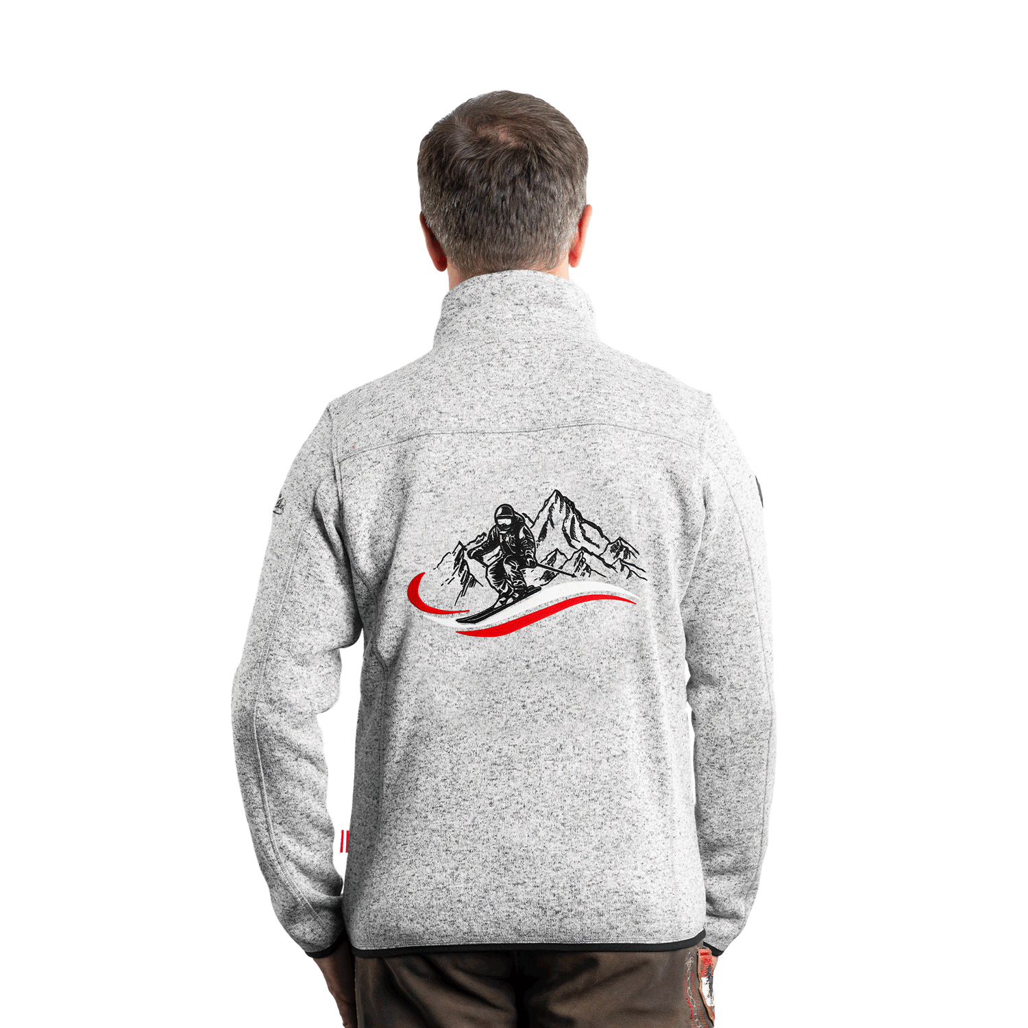 Kultjacke ohne Kapuze - Austria Ski rot