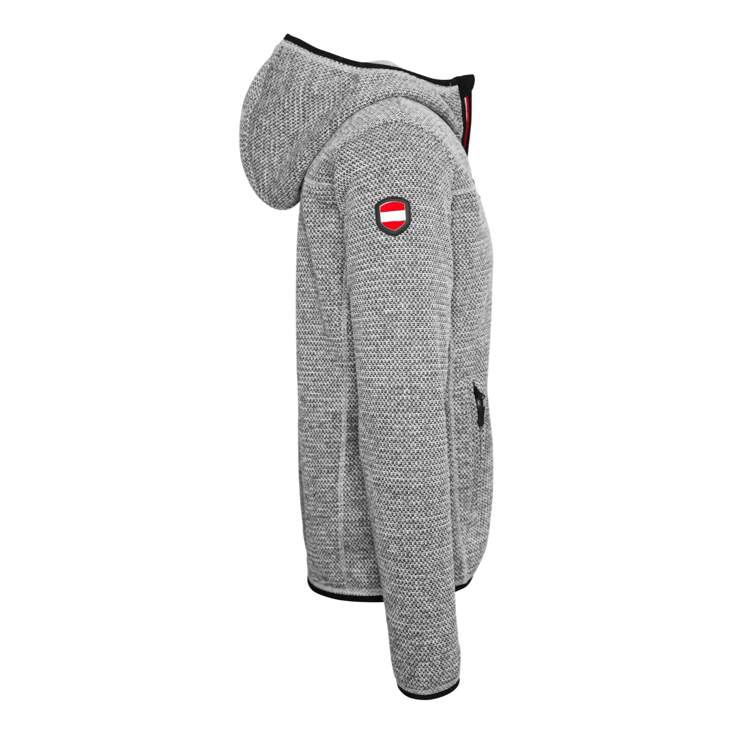Berg Kultjacke mit Kapuze - Strickoptik