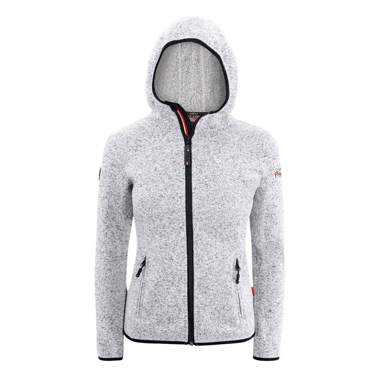Hellgraue Fleece Weste für Damen Hoamatkult