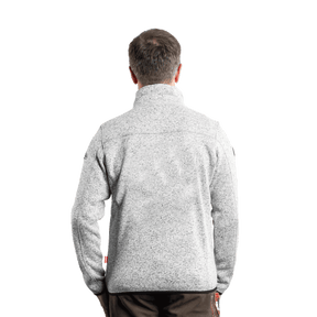 Hellgraue Fleece Weste ohne Kapuze Hoamatkult