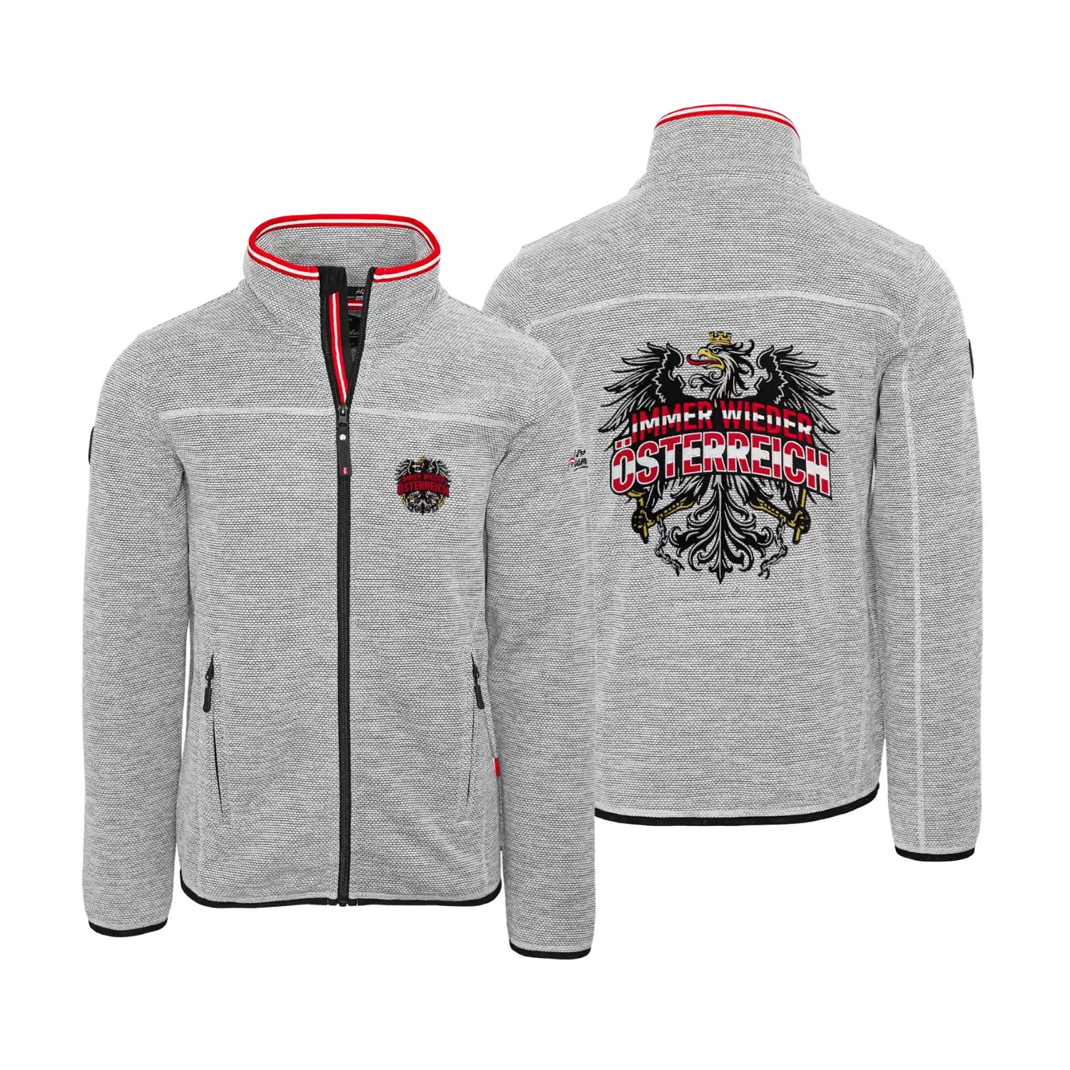 Immer wieder Österreich Kultjacke ohne Kapuze - Dobby Fleece