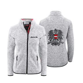 Hellgraue Kultjacke ohne Kapuze Austrian Girl
