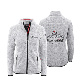 Hellgraue Kultjacke ohne Kapuze für Damen Bergverliebt