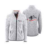 Hellgraue Kultjacke ohne Kapuze für Damen mit Ski Stickerei #Farbe_Hellgrau