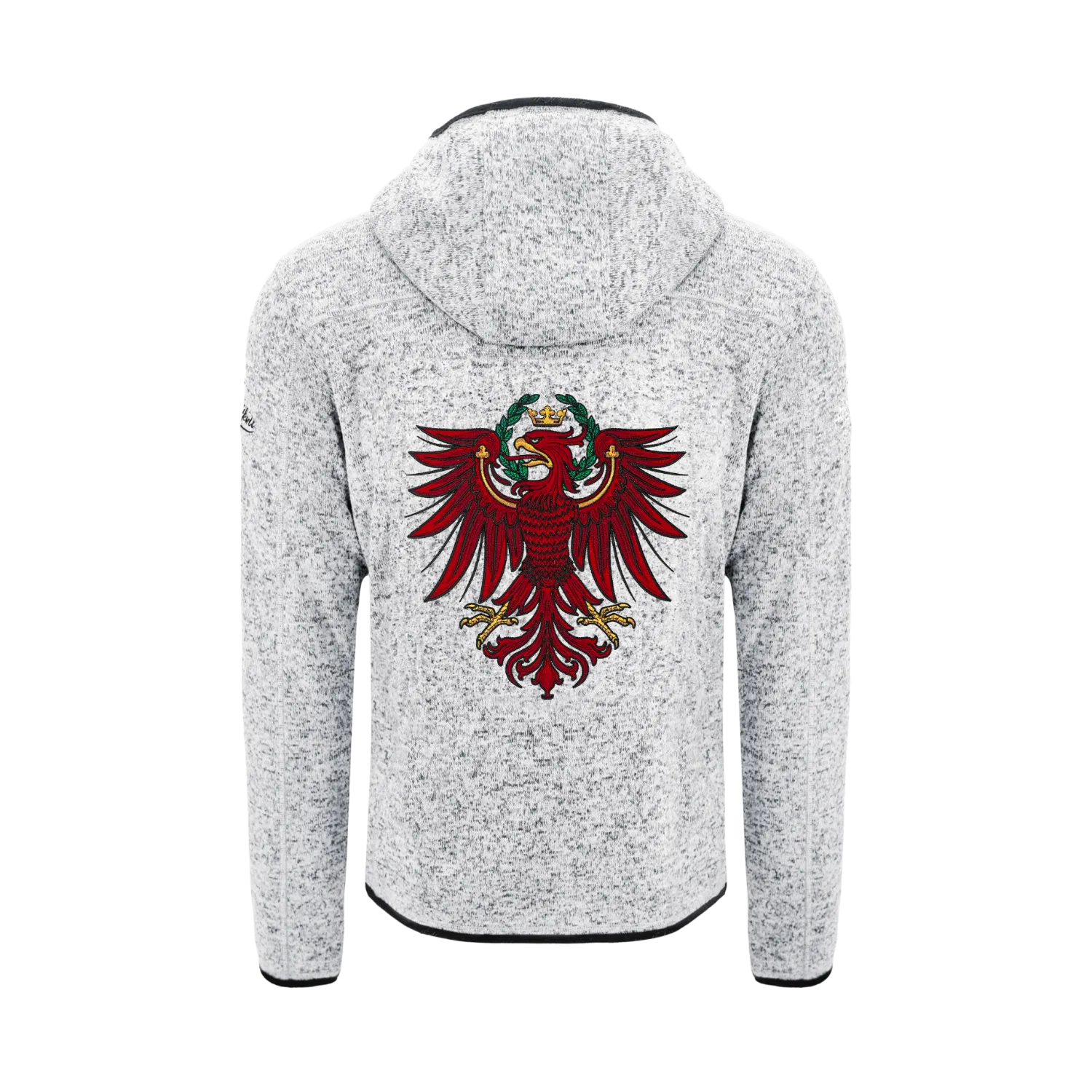 Tirol Kultjacke mit Kapuze - Hellgrau