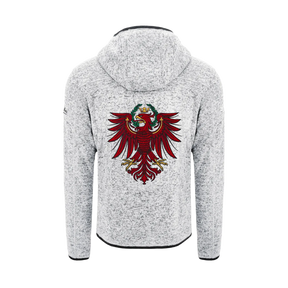 Tirol Kultjacke mit Kapuze - Hellgrau