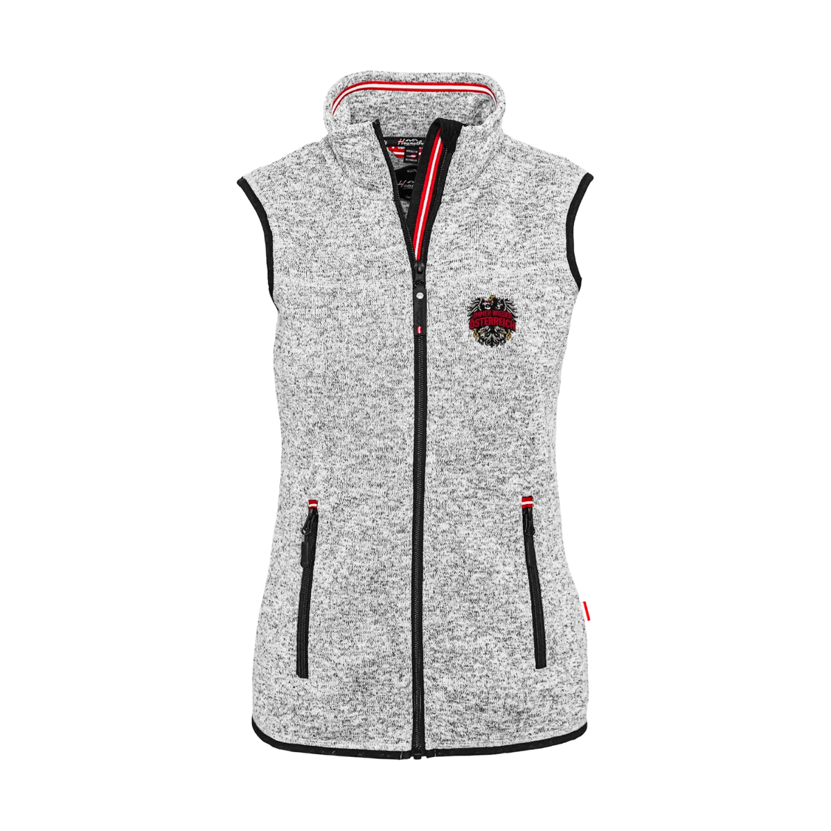 Hellgraues Damen Gilet Immer wieder Österreich #Farbe_Hellgrau