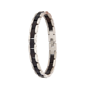 Herren Armband Naturholz Edelstahl