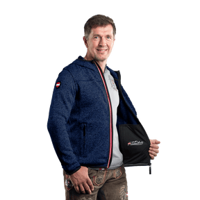Kultjacke mit Kapuze - Ski Österreich Fahne