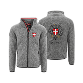 Herren Fleece Weste ohne Kapuze mit Wien Wappen #Farbe_Dunkelgrau