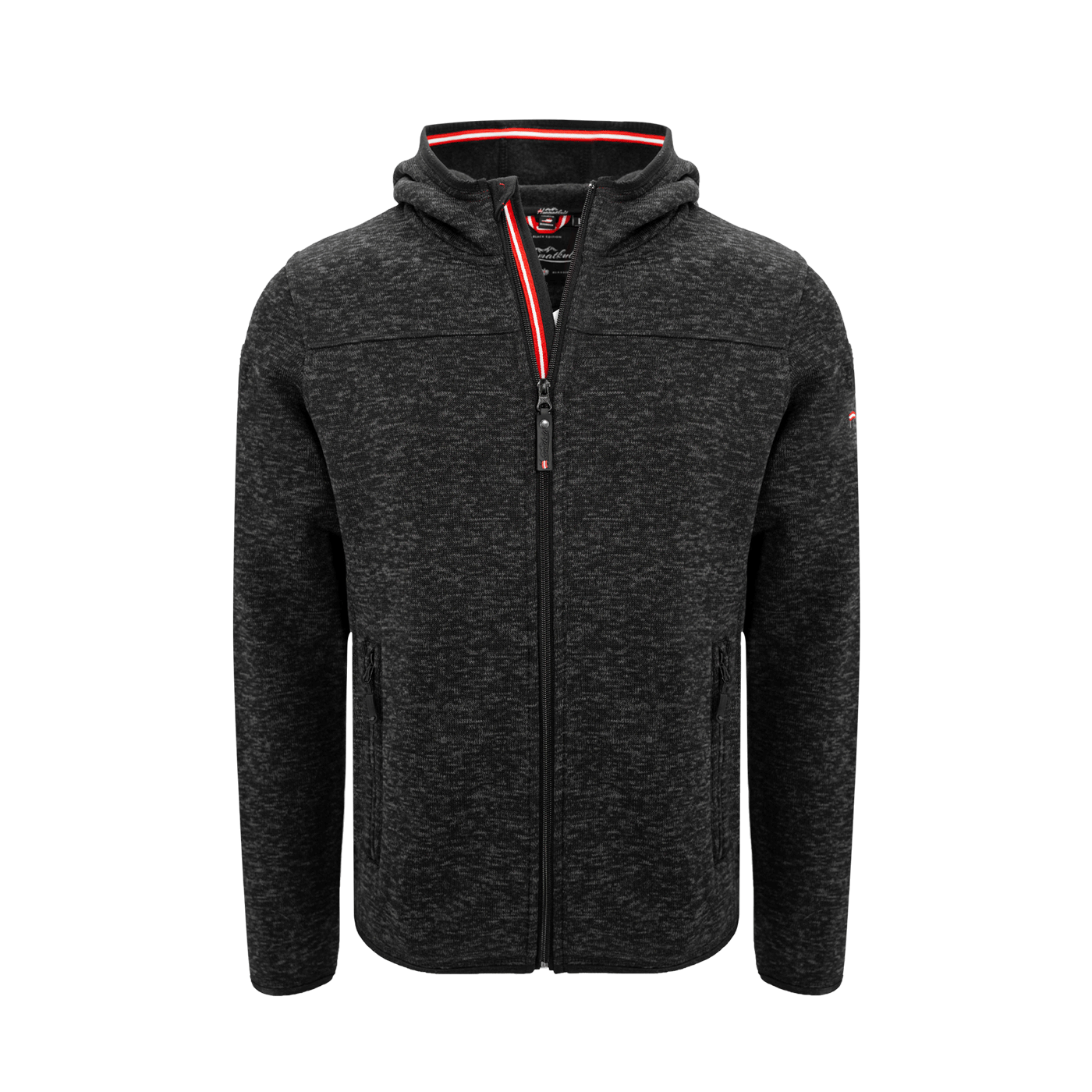Herren Fleece Weste schwarz Hoamatkult