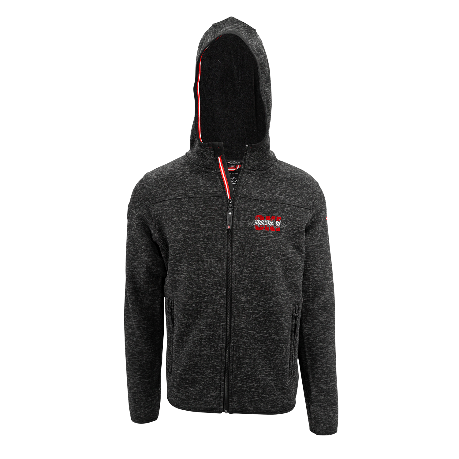 Kultjacke mit Kapuze - Austria Ski rot