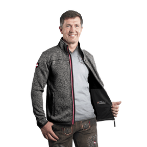 Herren Kultjacke ohne Kapuze dunkelgrau